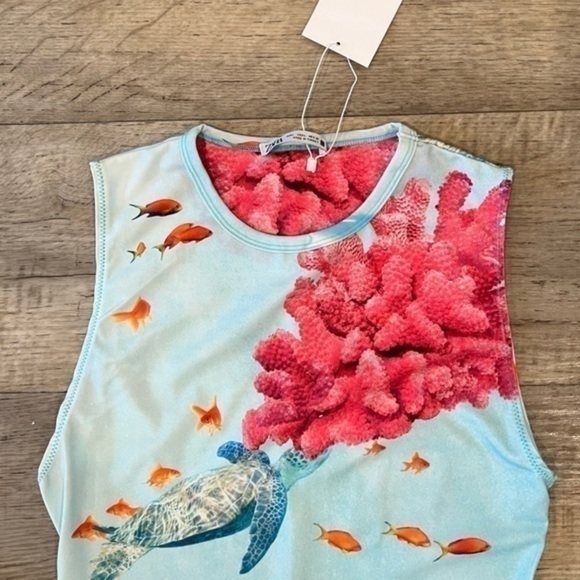 LAST ONE!!! ZARA Printed Bodysuit - Picture 4 of 12